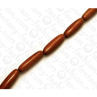 Wood beads Tube Bayong ca. 28mm / 14pcs..