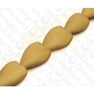 Wood Heart Shape Whitewood ca. 38mm / 13pcs..