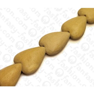 Holz Herz Whitewood ca. 33mm / 10pcs..