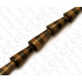 Wood beads Cone GreyWood beads and Black Kamagong ca. 20mm / 20pcs..