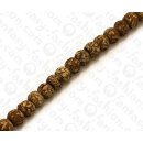 Seed Round Beads Mahogany Pod ca. 6mm / 66pcs.