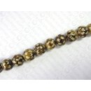 Resin ball beads laminated banana leaf ca.18mm