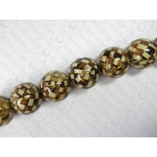 Resin ball beads laminated banana leaf ca.28mm