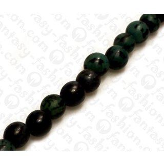 Samen Round Beads Tiger Buri Turq. Green ca. 10-12mm / 40pcs.