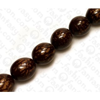 Seed Round Beads Tiger Buri ca. 28mm / 14pcs.