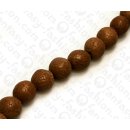 Samen Round Beads Tibetan Mala Light Brown ca. 15mm / 26pcs.