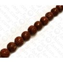 Samen Round Beads Tibetan Mala Dark Brown ca. 15mm / 26pcs.
