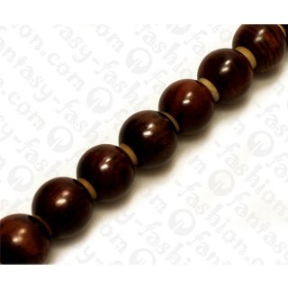 Seed Round Beads Tibetan ca. 18mm / 22pcs.