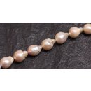 Natural Freshwater Pearl Beads white / Baroque / 14x10mm.