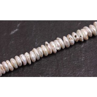 Natural Freshwater Pearl Beads white / Puccalit / 5x14mm.