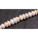 Natural Freshwater Pearl Beads white / saucer irreg. /...