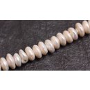 Natural Freshwater Pearl Beads white / saucer irreg. /...