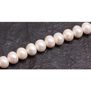 Natural Freshwater Pearl Beads white / round  / 10mm.