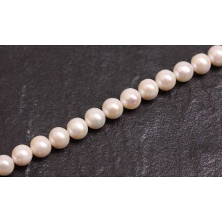 Natural Freshwater Pearl Beads white / round  / 9mm.
