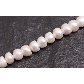 Natural Freshwater Pearl Beads white / Irregular / 9mm.