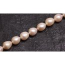 Natural Freshwater Pearl Beads Rose / teardrop / 12x10mm.