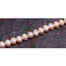 Natural Freshwater Pearl Beads Rose / Round Oval / 16mm.
