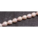 Natural Freshwater Pearl Beads Rose / teardrop / 12x10mm.