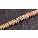 Süßwasserperlen Rose / puccalit / 4x12mm.