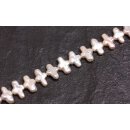 Süßwasserperlen Rose / Cross / 10x15mm.