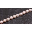 Natural Freshwater Pearl Beads Rose / oval   / 9x8mm.