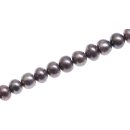 Freshwater Pearl Beads Silver Grey / round   / 10mm.