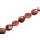 Freshwater Pearl Beads Burgundy Red / Flat round / 18mm.