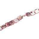 Freshwater Pearl Beads Light Burgundy / Square / 10mm.