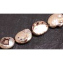 Freshwater Pearl Beads Light Burgundy / Oval Irregular /...