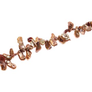 Freshwater Pearl Beads Light Burgundy / Nuggets / 10mm.