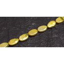 Freshwater Pearl Beads Yellow / oval Irregular / 16x10mm.