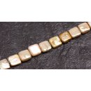 Freshwater Pearl Beads Light Yellow / Square / 12mm.