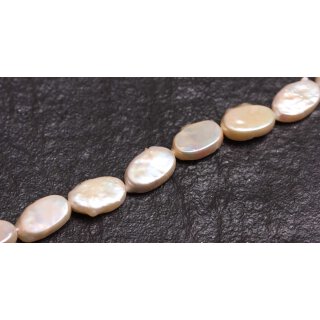 Natural Freshwater Beads Pearl Rose / Oval Irregular / 16x10mm.