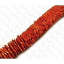 Kokos Perlen Flower Orange ca. 4x25mm / 100pcs.