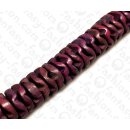 Kokos Perlen Flower Violet ca. 6 x19mm / 66pcs.