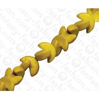 Coco Half Moon Yellow ca. 5x10mm / 80pcs.