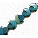 Coco Half Moon Blue ca. 10x20mm / 40pcs.