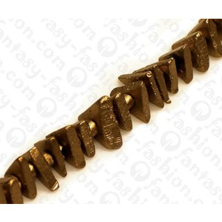 Kokos Perlen Triangle Gold ca. 12mm / 60pcs.