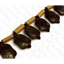 Kokos Perlen Turtle Natural Tiger ca. 25mm / 20pcs.