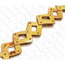 Coco Flat Sqaure with Four Holes and Calar Ivory ca. 42mm...