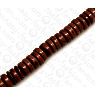 Kokos Perlen Pucalit Brown ca. 8mm / 100pcs.