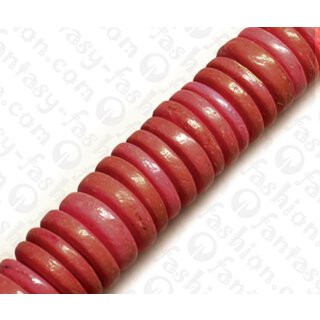 Kokos Perlen Pucalit Carmine Rose ca. 15mm / 100pcs.
