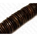 Kokos Perlen Pucalit Natural Tiger ca. 35mm / 100pcs.