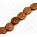 Coco Flat Round Light Brown ca. 11mm / 36pcs.
