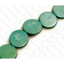 Coco Flat Round Turqouise ca. 15mm / 26pcs.