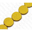 Coco Flat Round Yellow ca. 15mm / 26pcs.