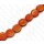 Kokos Perlen Flat Round Orange ca. 10mm / 40pcs.