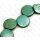 Coco Flat Round upsd Turqouise ca. 15mm / 26pcs.