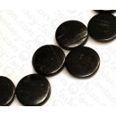 Coco Flat Round upsd Ash Black ca. 22mm / 18pcs.