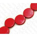 Coco Flat Round upsd Fuchsia ca. 15mm / 26pcs.